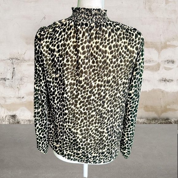 J. Crew Factory ‘Leopard Long-Sleeve Mockneck Top’ Size XXS - Picture 15 of 15